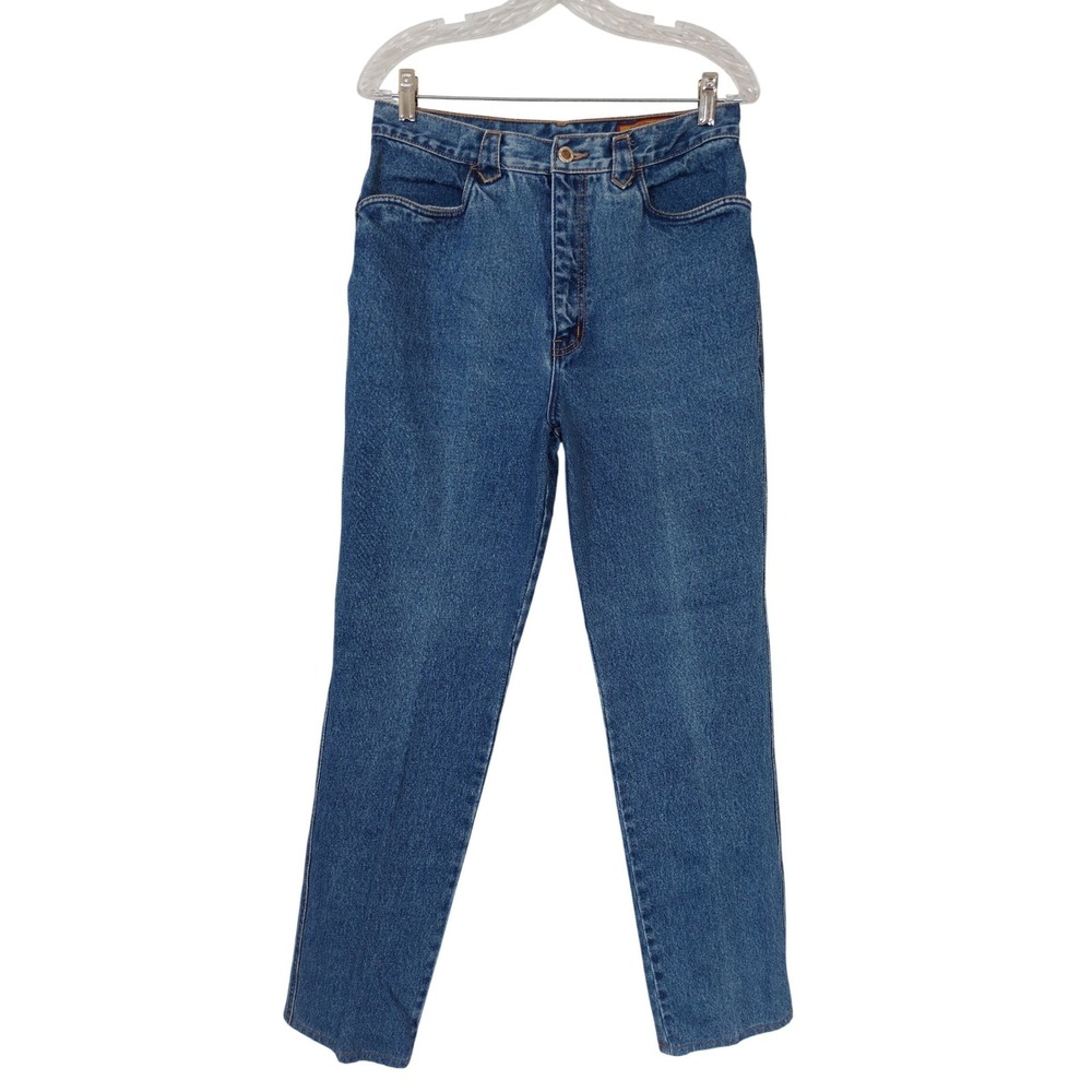 Vintage Lawman Western High Rise Tapered‎ Leg Jeans Blue Denim